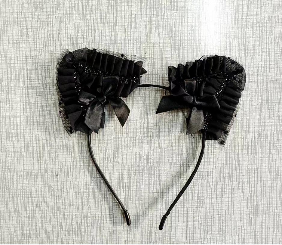 Set Lenjerie Milian Temptation: Mască de ochi din dantelă, Curea lanț de câine, Pălărie de poliție și Jucării amuzante pentru urechi