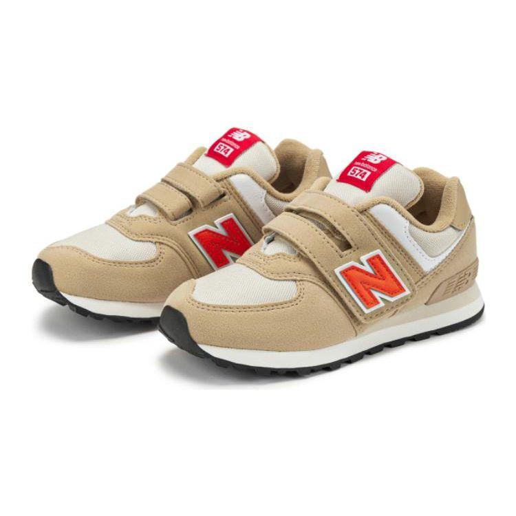 New Balance 574 Hook & Loop Little Kid Incense Poppy Kids Sneakers Cream PV574HBO