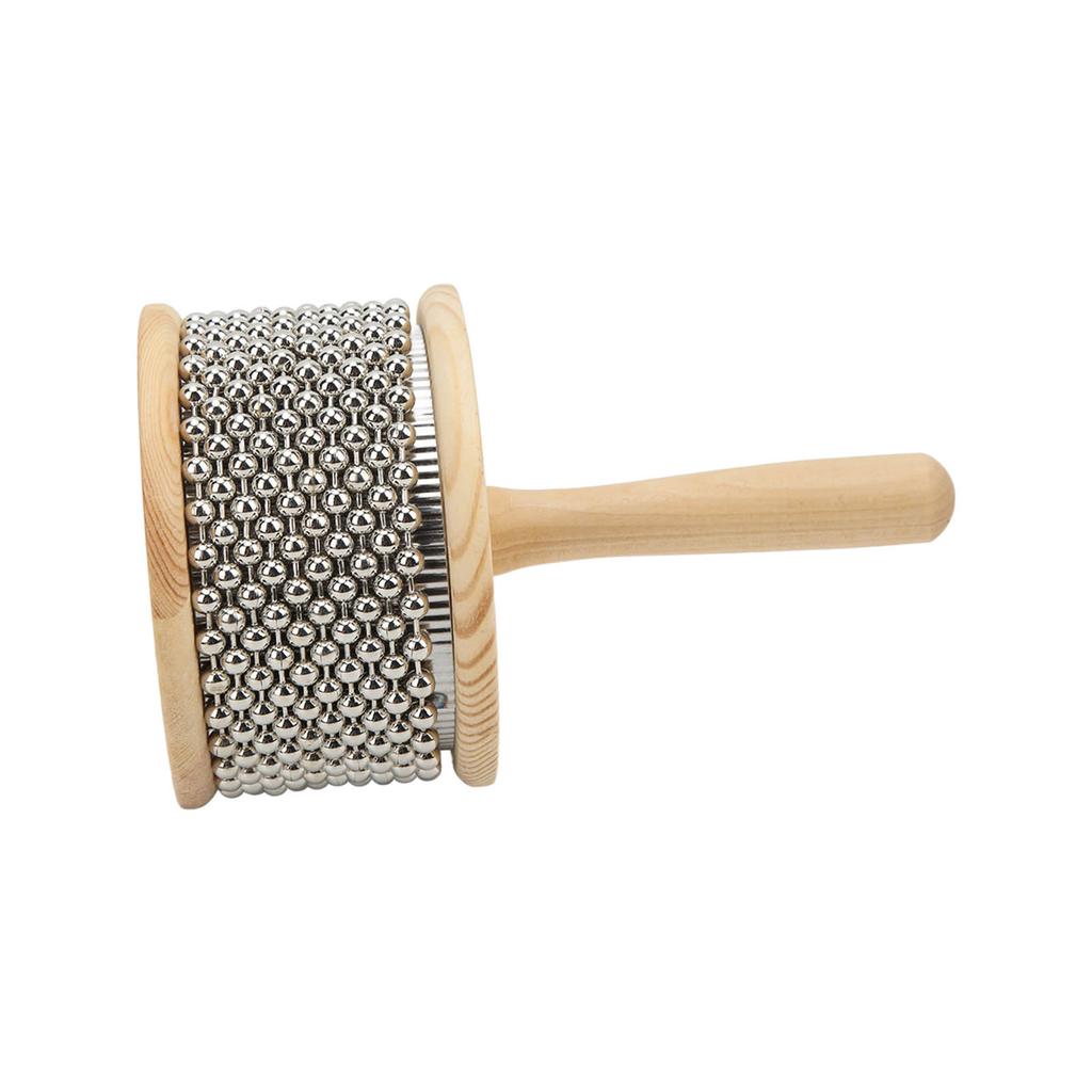 Wooden Cabasa Steel Ball Hand Cranked Toy Portable Children Teaching Musical InstrumentLarge