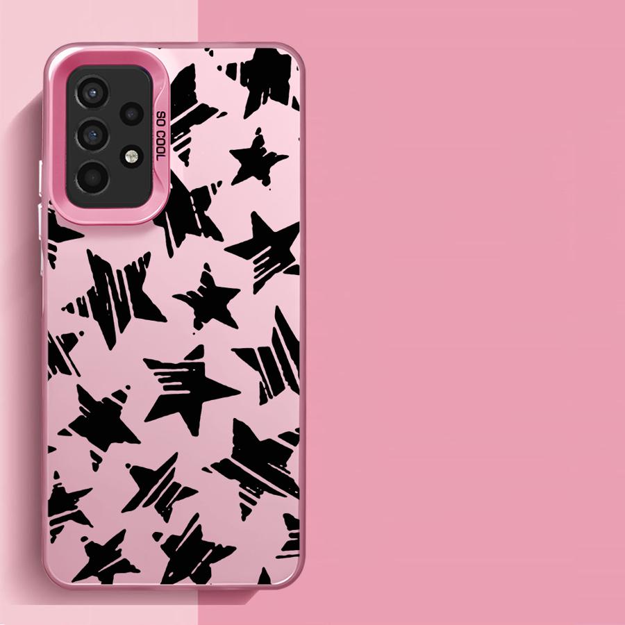 Five Pointed Star Phone Case for Samsung Galaxy A14 A13 A15 A23 4G A34 A33 A53 A24 A54 A35 A55 5G A11 A12 Capa Cover