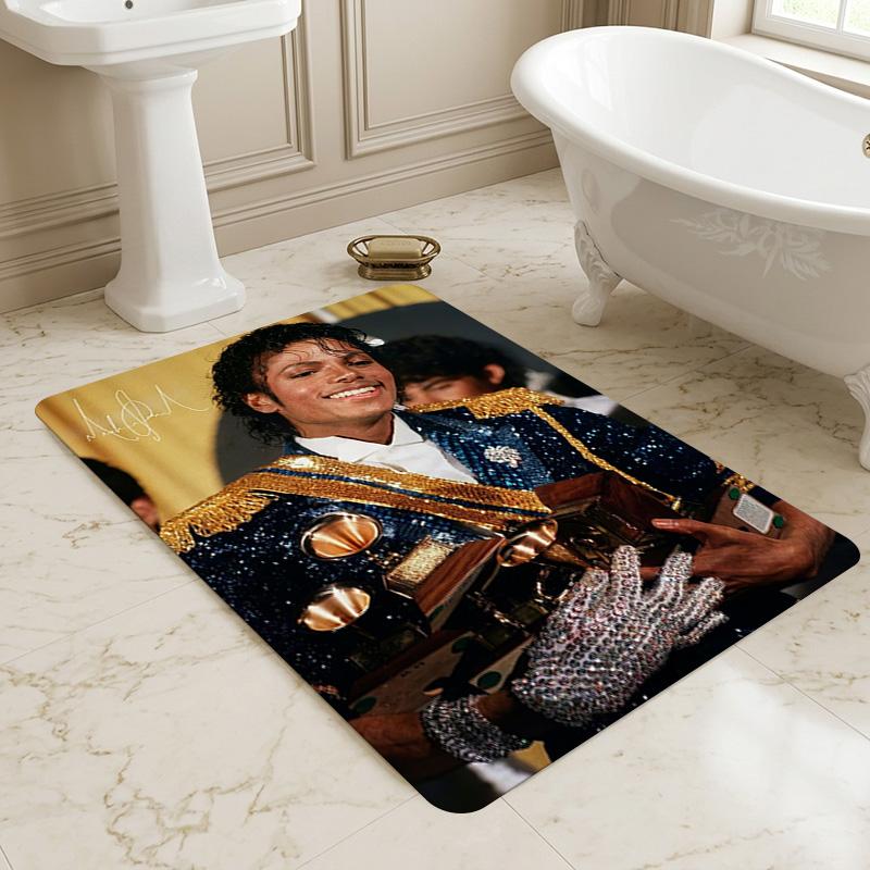 Michael Jackson Collage Living Room Nonslip Area Rug Soft Carpet For Bedroom Gameoom Playroom Sofa Office Home Decor Doormat