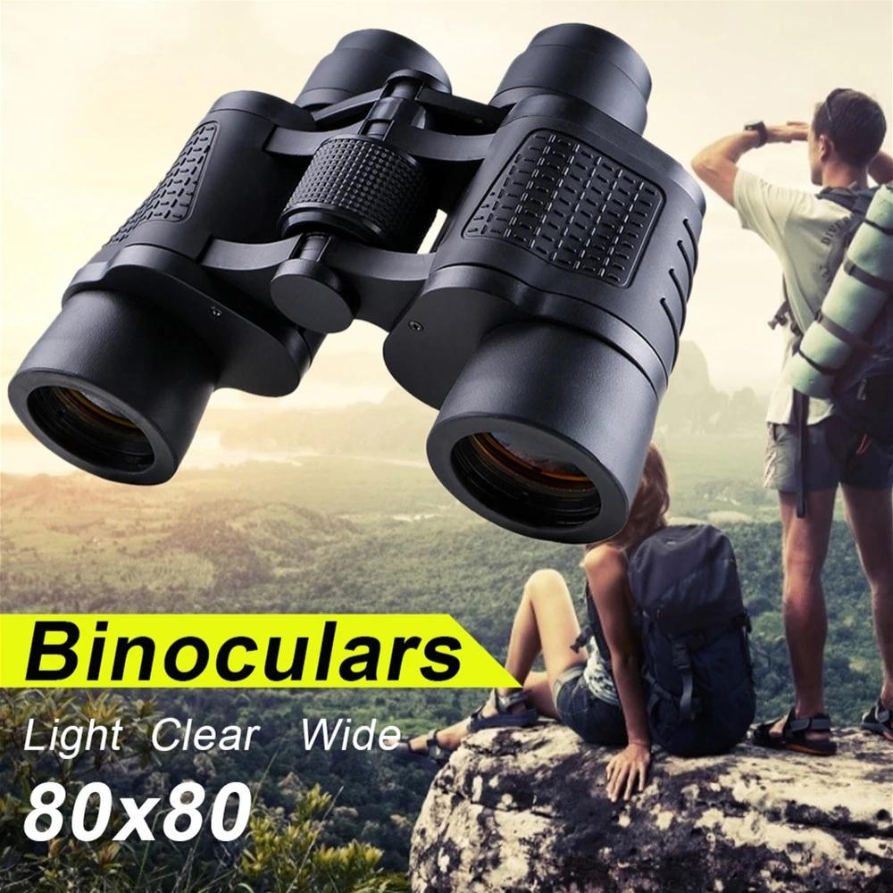 Professional Binoculars 80x80 Long Range 15000m Hd Telescope Low Light Night Vision For Camping Hiking Travel Sports
