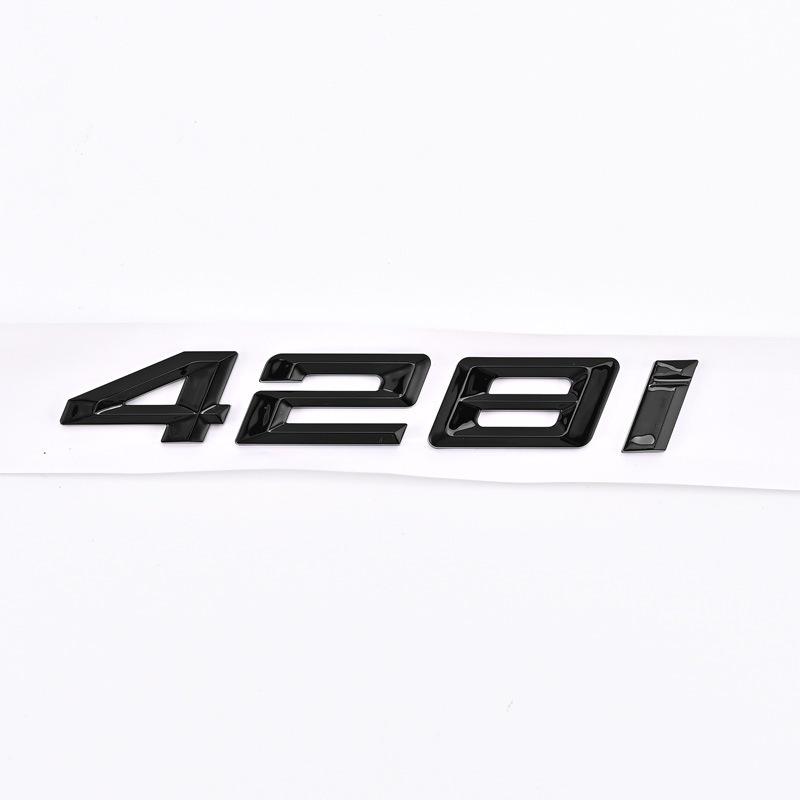 Compatible Emblem for 2020-2023 BMW 4 Series 420i, 425i, 430i, and 440i - Modified Rear Displacement Badge