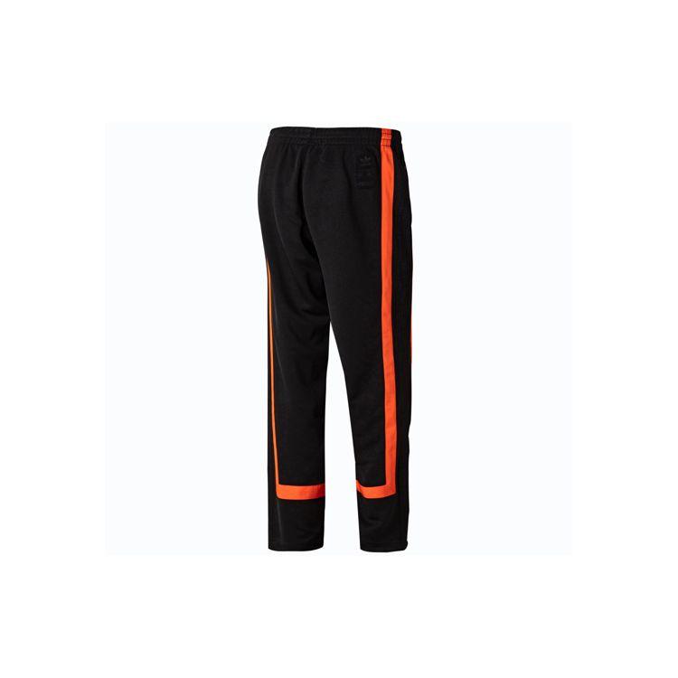 adidas Originals Mid-Waist Knit Sweatpants Men Bottoms Black Orange GK0654
