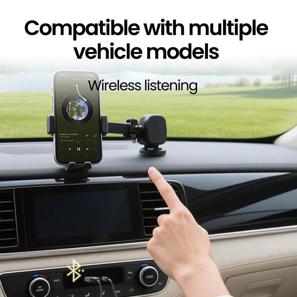 Car Bluetooth Receiver 5.4 Stereo Wireless USB Dongle to 3.5mm Jack AUX Audio Music Adapter Mic Handsfree Call Auto Handsfree Speaker Car Accessories