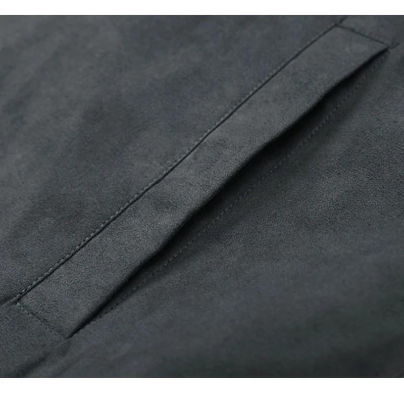 Pánský stojatý límec Vintage Volná bunda Pilot Korejský Street Trend Oblečení Zip Studentský ležérní kabát