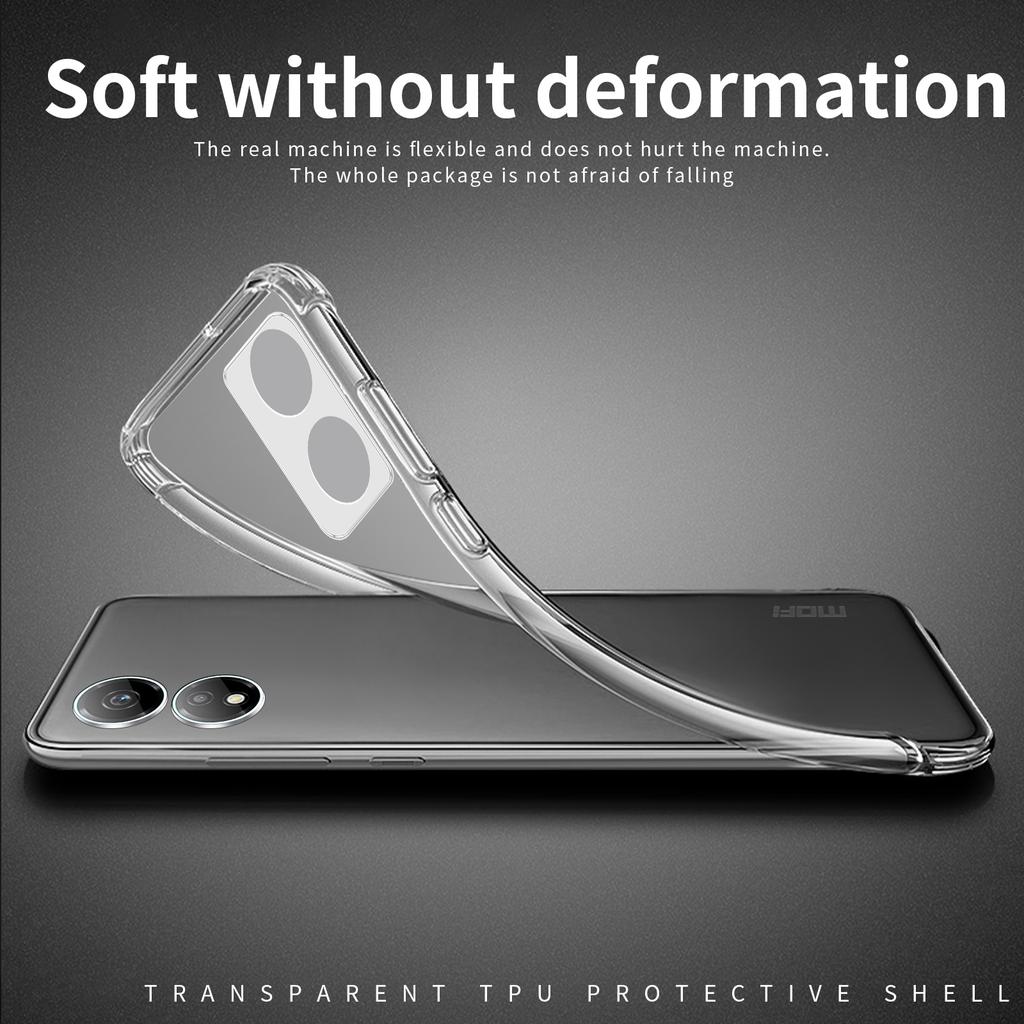 MOFI For Honor X7b 4G/90 Smart HD Clear Cell Phone Shell TPU Case Soft Phone Cover