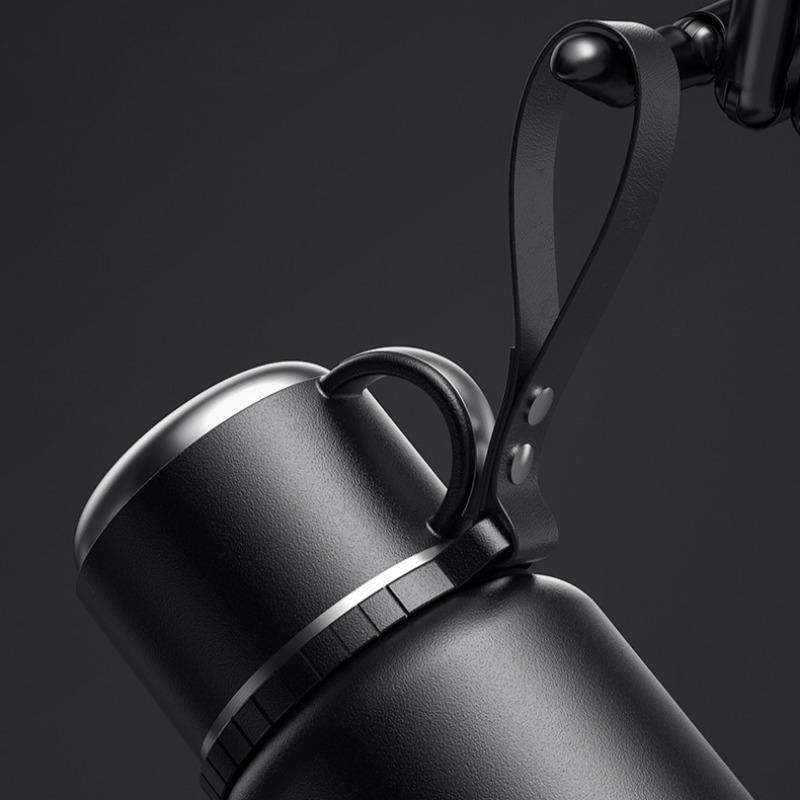 Stainless Steel Vacuum Flasks Outdoor Travel 1.5L Straight Cup Thermos for Hot Coffee Portable Keep Cold Insulated Water Bottle