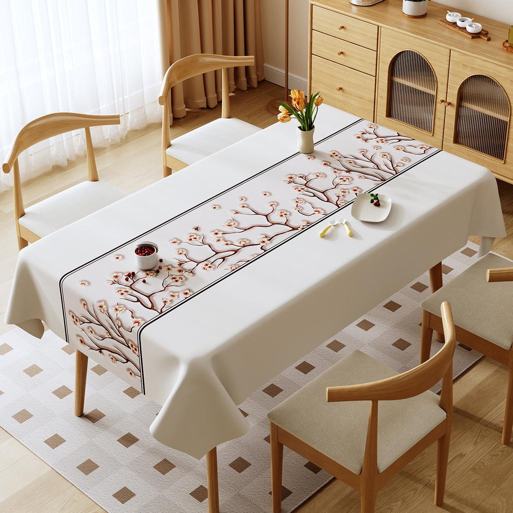Rectangular Unwashed Tablecloth Restaurant Decorat Fabric Anti Scald Heat-insulating Desktop Protect Pad Easy To Maintain Non Deformable Table Cloth