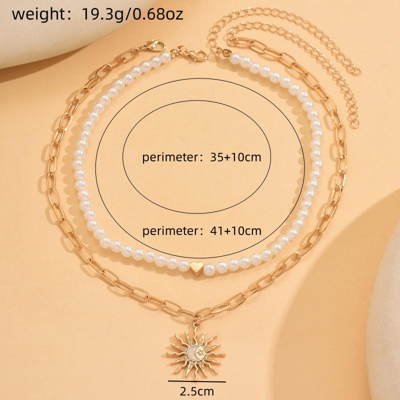 Bohemian Shell Chain Clavicle Necklace  Rice Beads Multi Layered Necklace Summer Sexy Beach Jewelry Gifts