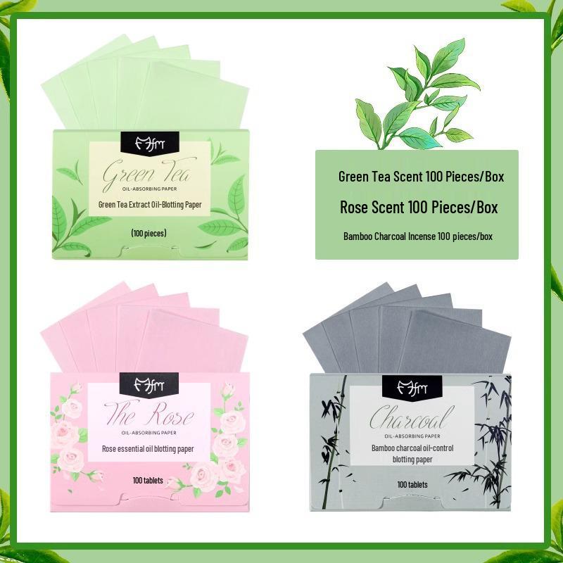Pengyoui Oil Control Blotting Papers - 300 Sheets for Men & Women, Portable Absorbent Facial Tissues for Spring & Summer.