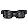 Led Party Glasses Multilingual USB Charge Led Flashing Luminous Eyewear Christmas Concert Birthday Party Holiday Glow Sunglasses