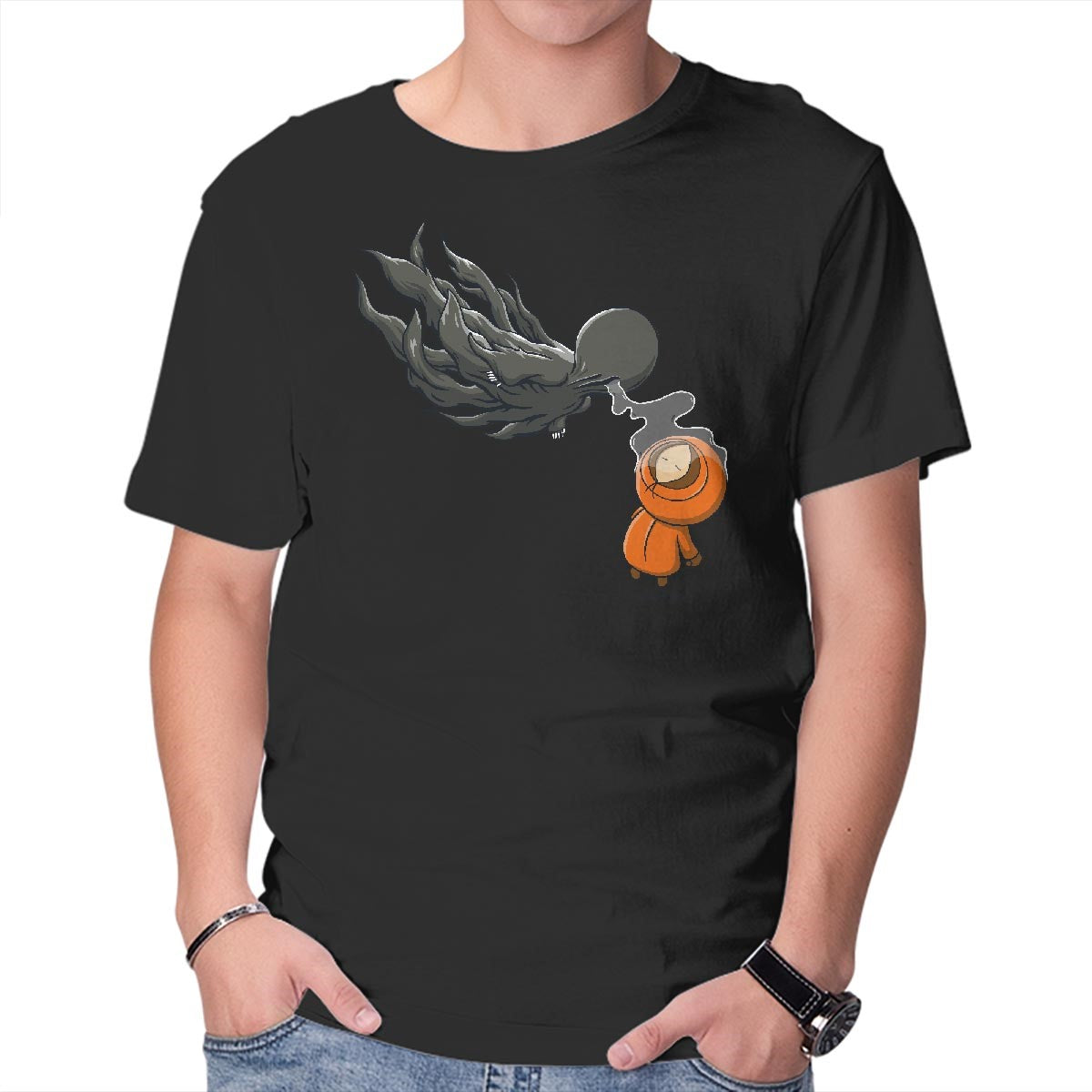 Unisex Crew Neck T-Shirt Dementor s Kiss Graphic Short Sleeve Casual Tee XXL