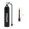 CYCLAMI 1.2L Aluminum Alloy MTB Road Inflator Tyre Air bottle Tire Booster With Valve Gas Cylinder For Bike Tubeless 29" Tire
