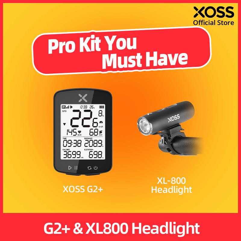 XOSS G2/G2 Plus Fahrradcomputer Kabellos GPS Radfahren Tacho Rennrad MTB Wasserdicht ANT+ Trittfrequenz Geschwindigkeit Smarter Fahrradcomputer