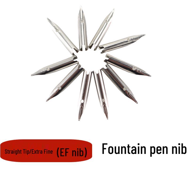 Student Posture Correction Fountain Pen Nibs: F, EF, Large, Bright, and Airplane Nibs (0.38/0.5mm) Nib