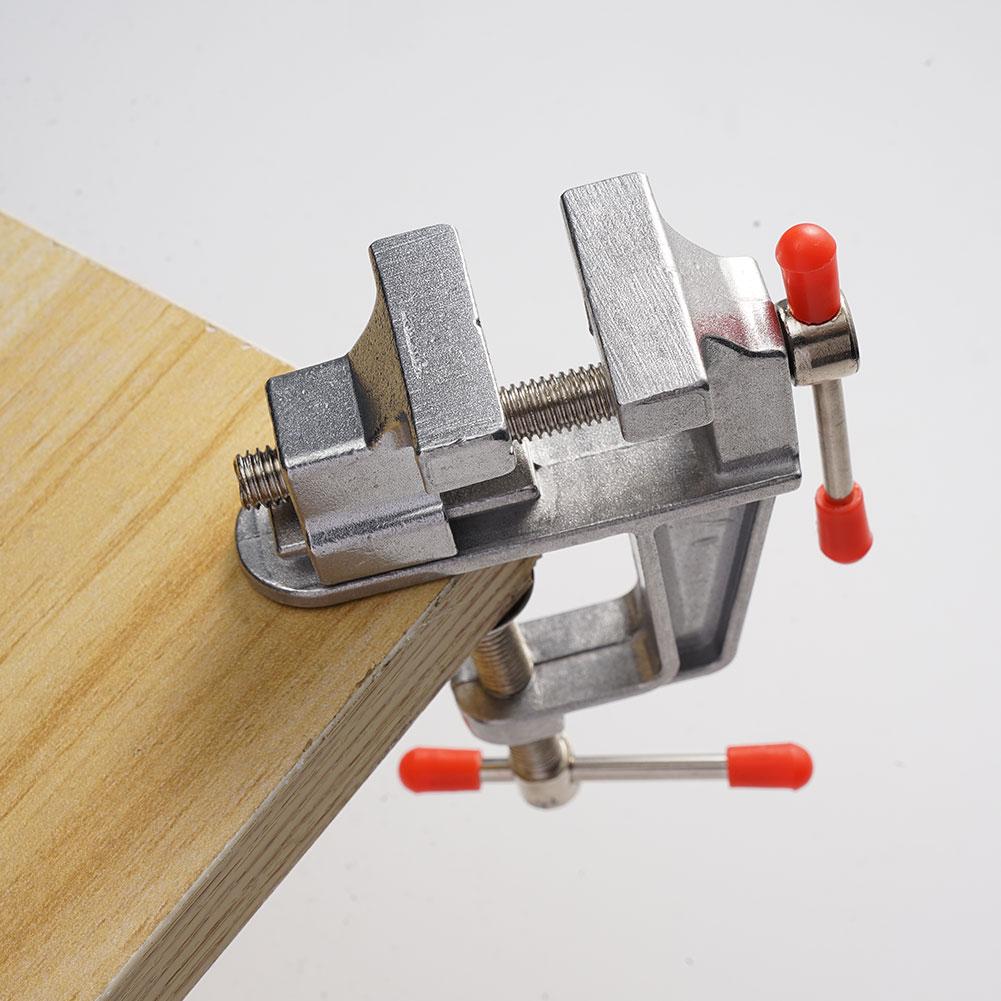 Aluminium Alloy Table Bench Clamp Vise 35MM Multi-functional Bench Vise Table Screw Vise for DIY Craft Mold Fixed Repair Tool
