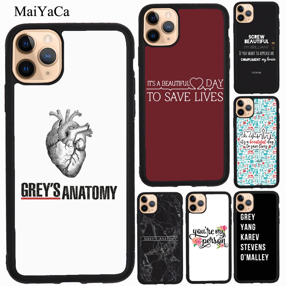 GREY GREY'S ANATOMY For iPhone 15 13 14 Pro Max 12 mini XS X XR SE 2020 7 8 Plus Case For iPhone 11 Pro Max Cover