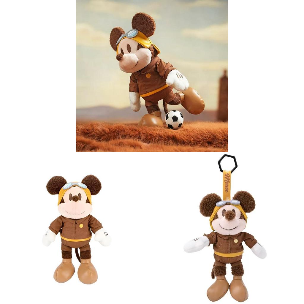 Plyšová panenka Mickey Mouse Pilot s pohyblivými klouby pro sběratele a děti