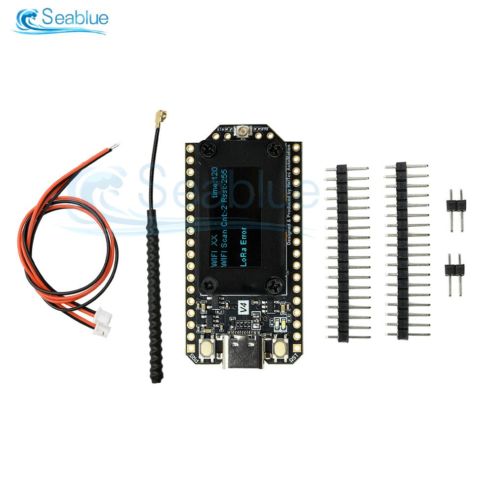 WiFi LoRa 32 V4 Development Board With ESP32-S3 & 0.96" OLED Supports 28dBm LoRa/BLE/WiFi and Solar/GNSS Interfaces 863-928MHZ
