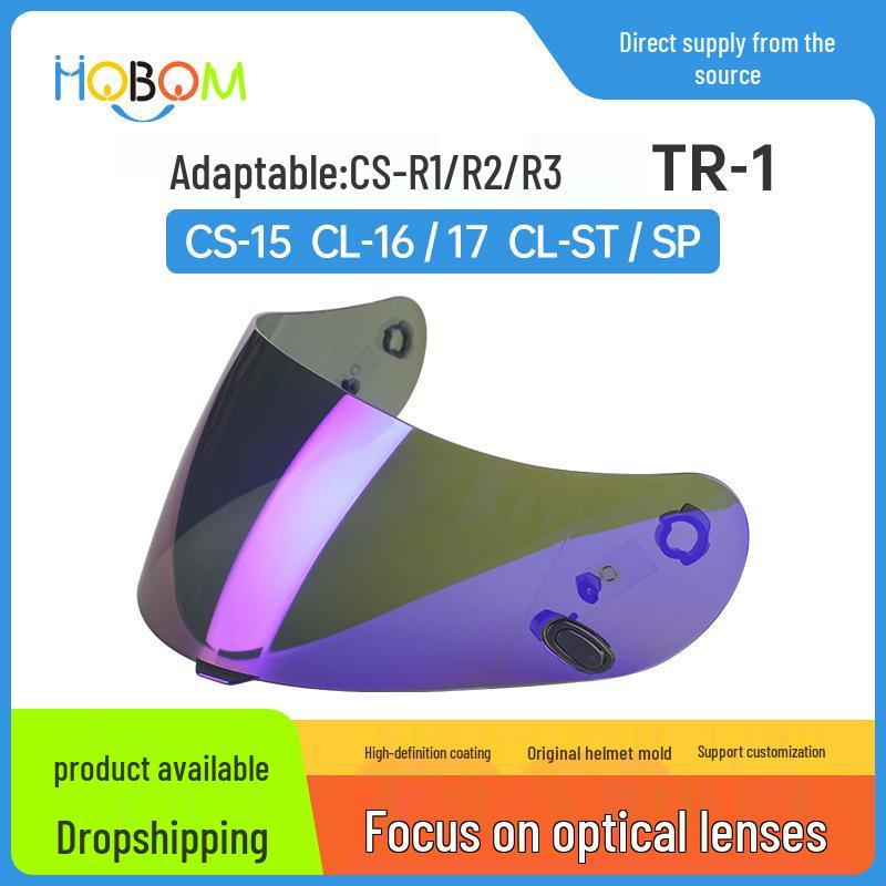 Compatible with HJ-09, CL-16, CL-17, TR-1, CS-R3, CS-15, CL-ST, CL-SP Helmet Visors