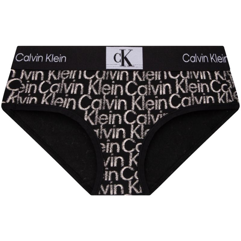 

Calvin Klein CK96 Series Small Square Jacquard Cotton Half Coverage Underwear Women Underwear Space-Black White QF7295ADIV3 L