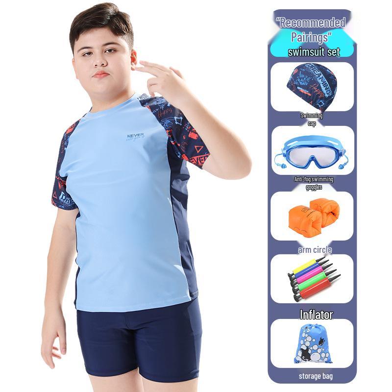 Plus Size Swimsuit for Kids & Teens: Boys' & Girls' Split Swimwear for Larger Sizes