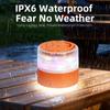 USB Rechargeable Camping Lamp with String Lights Rechargeable Retractable Waterproof Indoor/Outdoor Portable Lamp Suitable for Camping