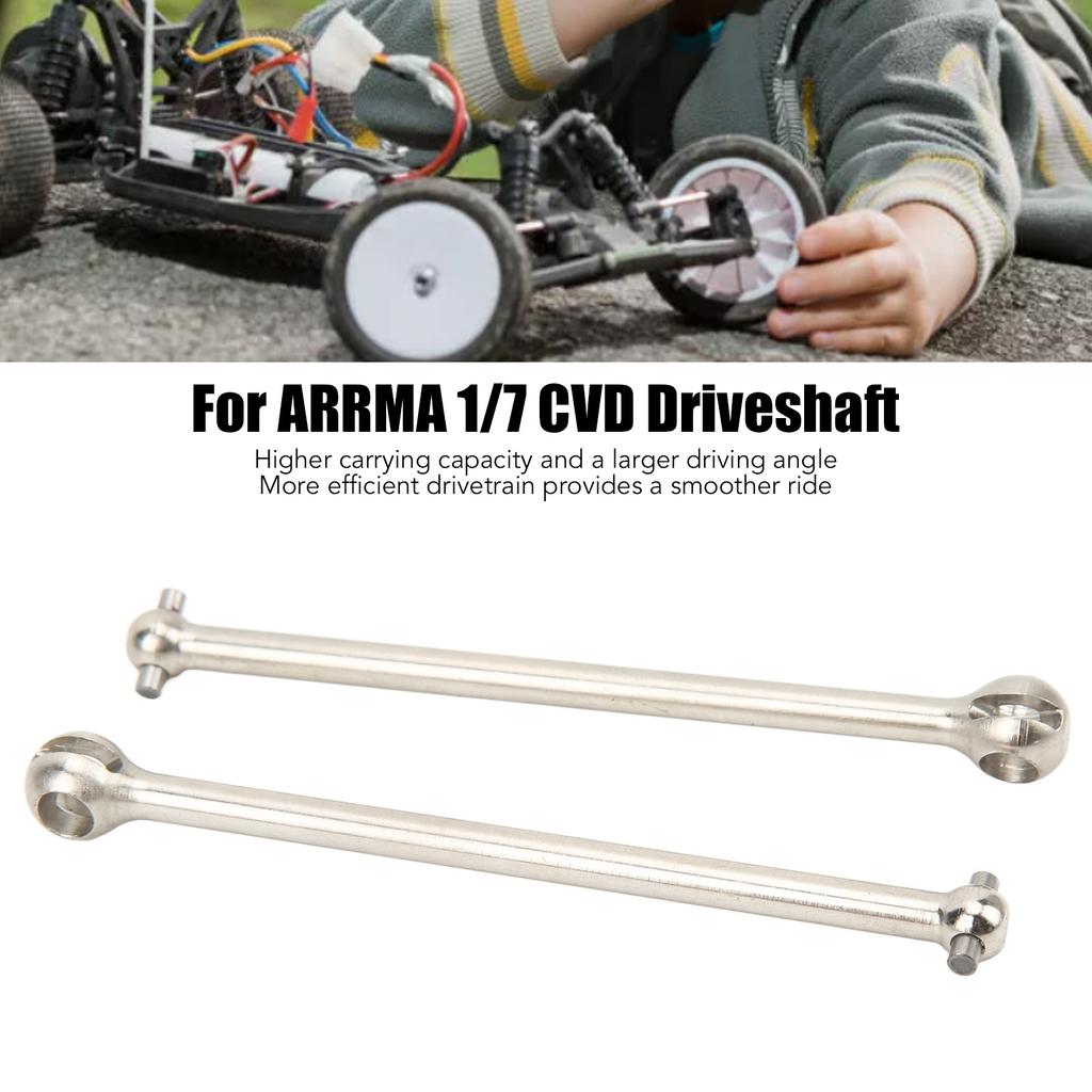 2PCS RC Front and Rr CVD Drive Shaft Steel RC Driveshaft Dogbones For   1/7 1/8 RC Cars