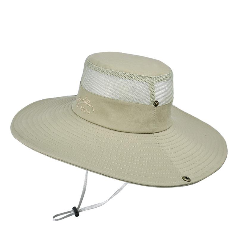 9251 summer outdoor mountaineering fishing hat men's eaves sunshade sun protection hat breathable versatile bucket hat