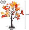 LED Table Lamp Maple Leaf Shaped Tree USB Night Lights Christmas Decoration Gift for Kids Room Tree Luminous Lighting Home Decor
