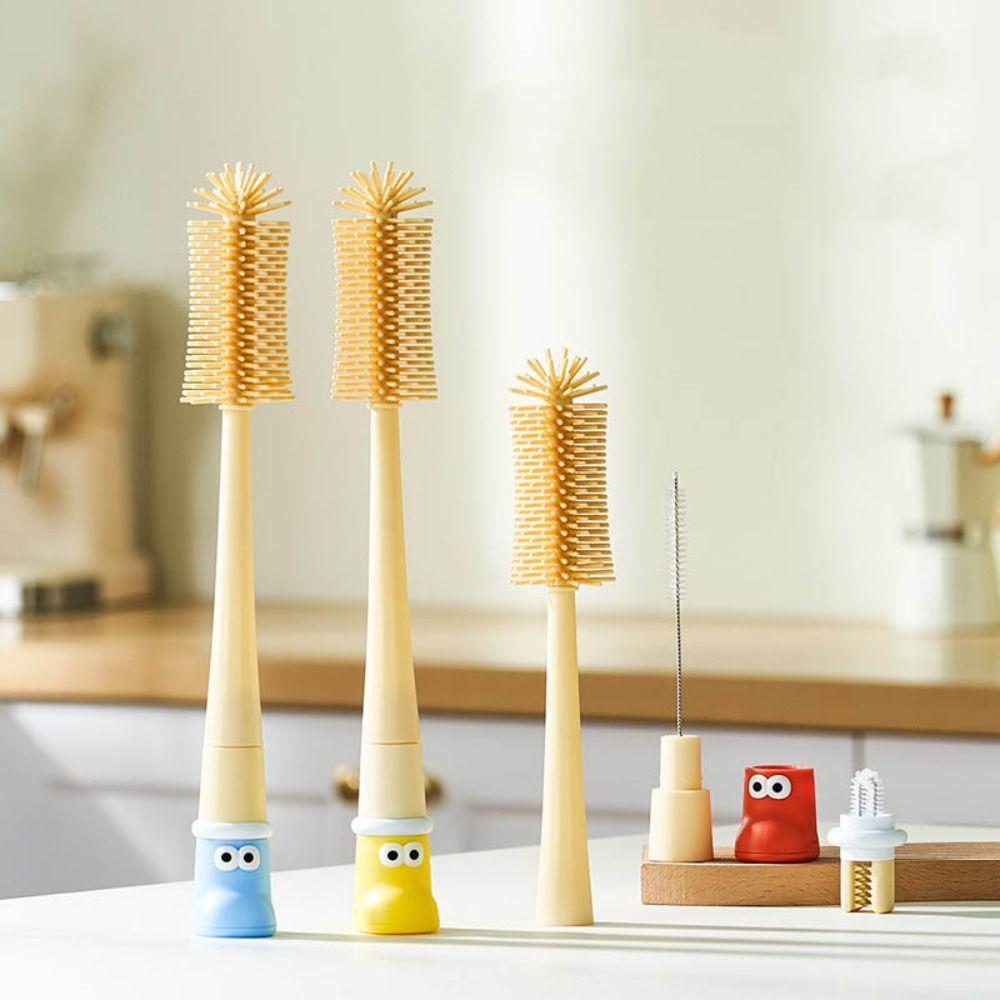 Multi-functional Cup Cleaning Brush Long Handle Glass Brush  Water Bottles Cleaner Tool