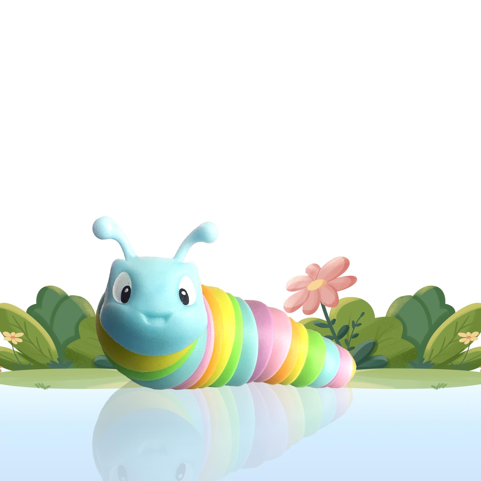 

MATSUKUSHI Mini-Size Fidget Slug Toy (CM-03) - Stress Reliever, 3D Articulated Design, Disassembles and Reassembles, Educational Toy, Decompression