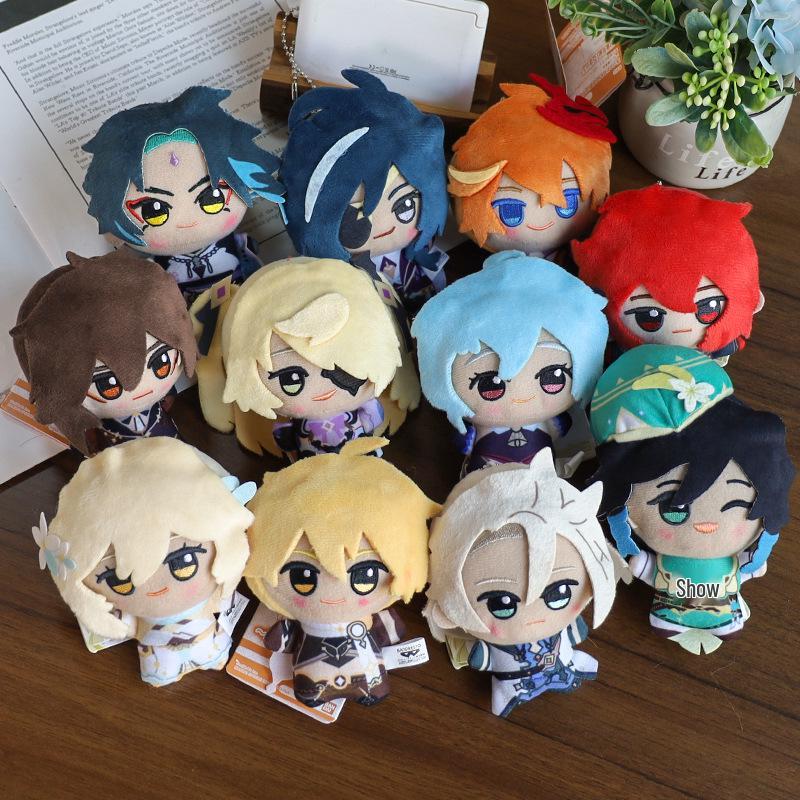 Genshin Impact Chibi Tartaglia Plush Pendant Keychain Ornament