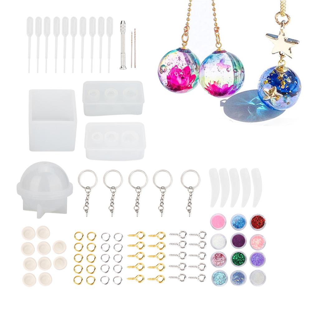 Epoxy Resin Silicone Mold Jewelry Findings Decoration DIY Making Tool Set Accessory