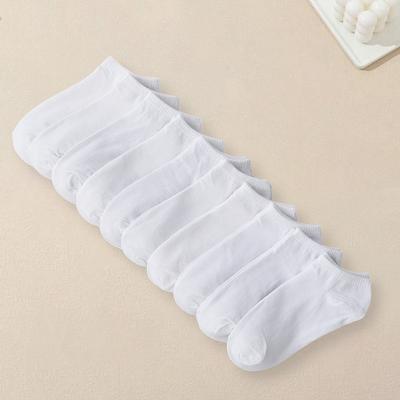 5/10/40 Pares de Calcetines Blancos para Mujer Son Calcetines Simples y Versátiles, a la Moda, Suaves, Cómodos, Ligeros, Transpirables y Casuales