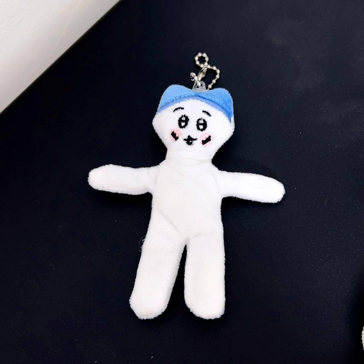 

Cute Plush Doll Keychain Doll Pendant Bag Pendant One Size білий