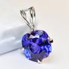 14.75 Ct Ceylon Blue Sapphire 925 Sterling Silver Pendant Natural Certified