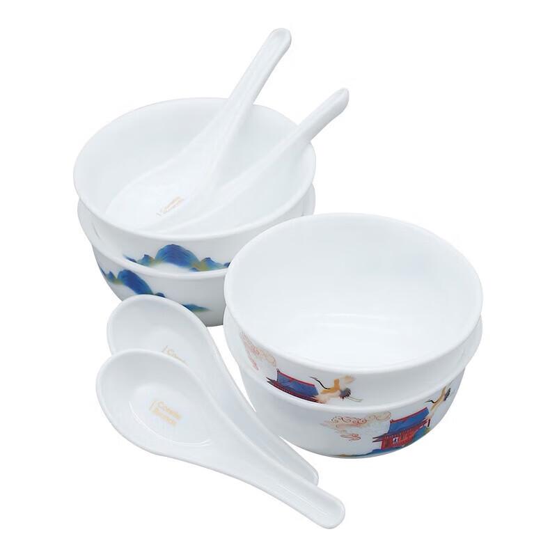 VISIONS Corning Prosperous Harmony 8-Piece Glass Dinnerware Set