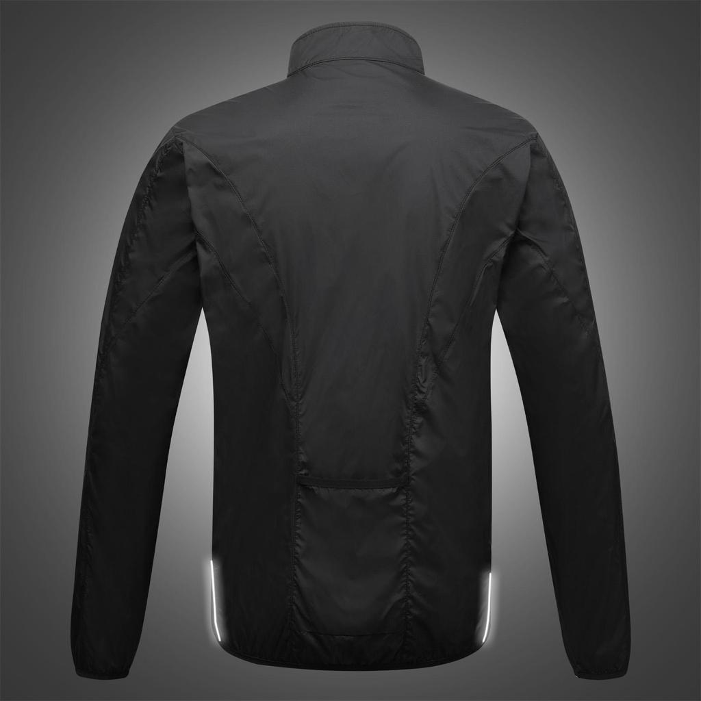 Wosawe Męska Kurtka Rowerowa Przeciwsłoneczna Wiatrówka Rowerowa Cienkie Koszulki MTB Odzież Sportowa do Biegania Wiatrówka Rowerowa Odblaskowa