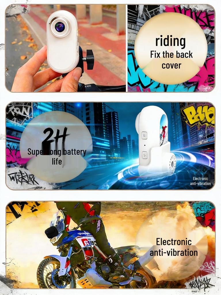 VLOG Chest-Mounted Thumb Camera for Cycling and Life Recording