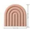 Silicone Trivet Mat Rainbow Shaped Heat-Resistant Pot Non Slip Insulation Hot Pad Coaster Cup Holder Food Grade Kitchen Accessor