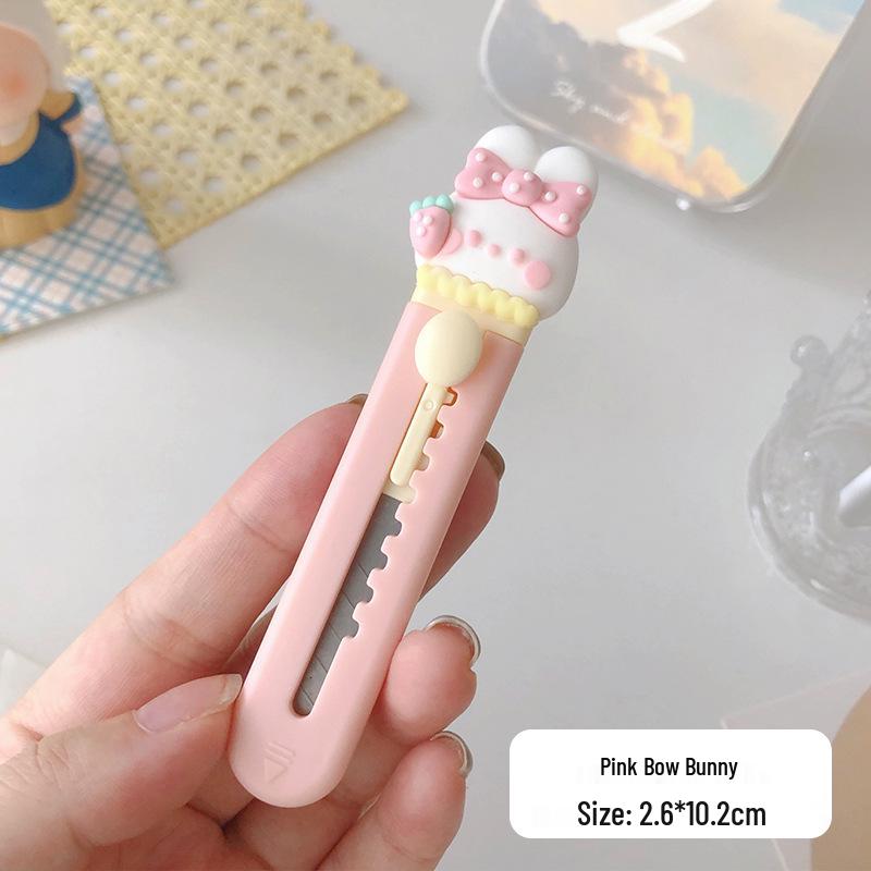 Cute Cartoon Cat Paw Utility Knife - Small Portable Paper Cutter with Fun Designs