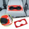For 19-24 Dodge RAM 1500 Red Inner Rear Armrest Box Cup Holder Panel Cover Trim