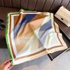 70cm Silk Scarf Lady  Fashion Silk Square Scarf Women's hijab Satin Hairband Neckerchief Tie Female Headband and Bag Tie Ribbon
