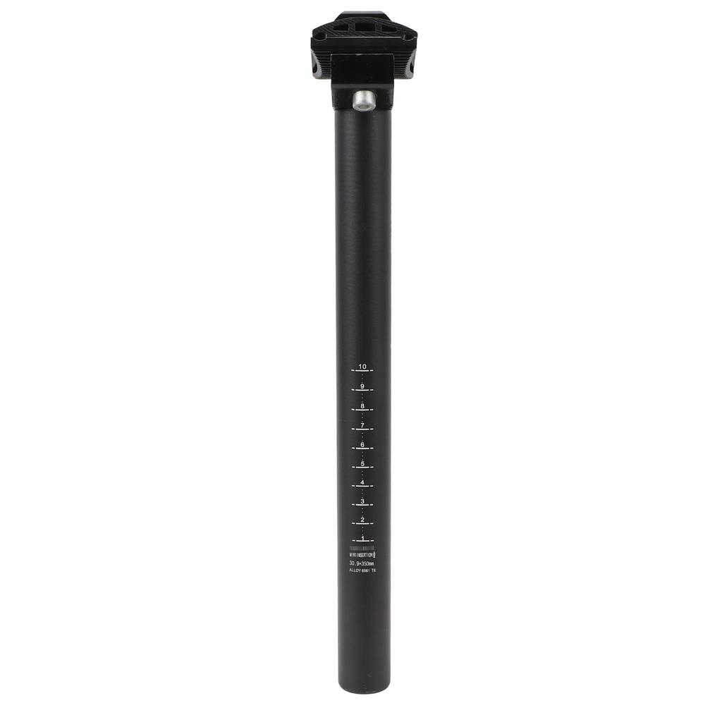 Bike Seat Post 350mm Aluminum Alloy Lightweight Bike Seatpost Tube for Mountain Road Fixed Gear Bikes