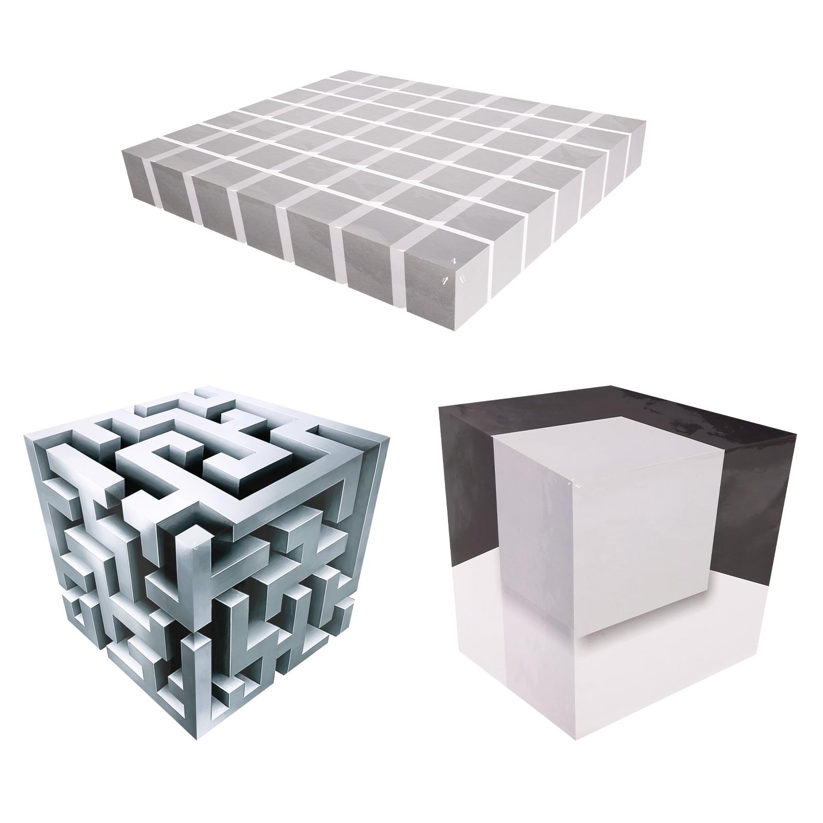 

3Pcs 3D Optical Wall Art Illusion Corner Decal Removable Peel and Stick Stereoscopic Cube Sticker Wall Art Home Decor for Living