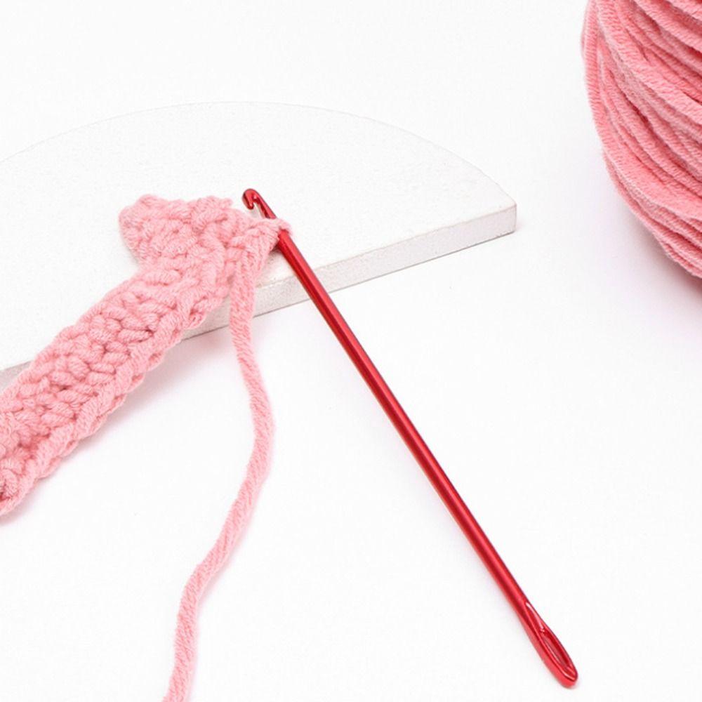 6PCS with Eye Afghan Crochet Hooks Aluminum Tunisian Hooks Tunisian Crochet Hook  Sewing Accessories