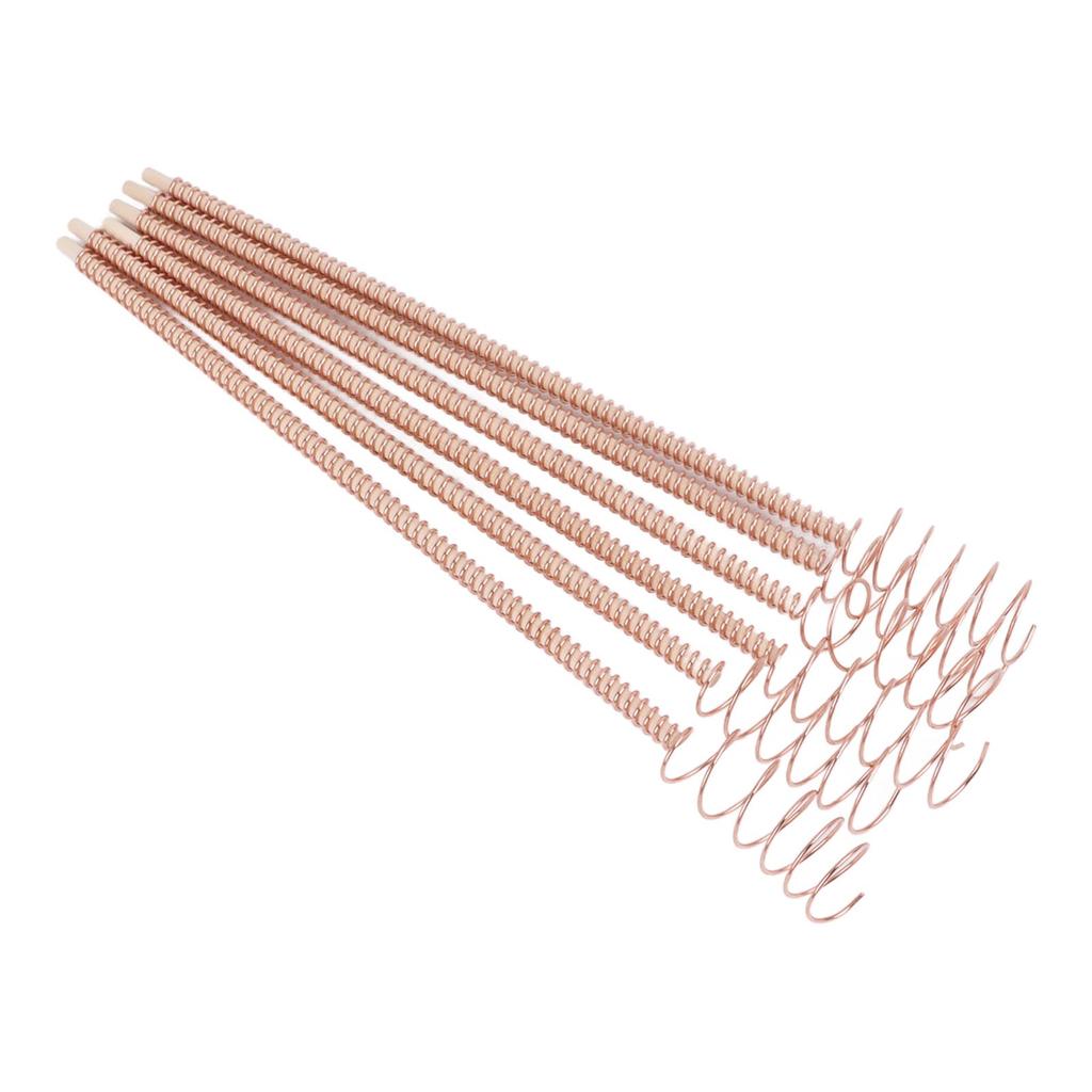 6 STÜCK Elektrokultur Pflanzenstäbe 12 Zoll Naturholzstab umwickelt mit Reiner Kupferspule Gartenantennen für