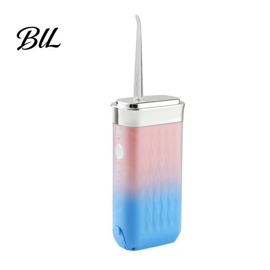 Cordless Oral Irrigator for Travel Water Flosser, 3 Modes, 4 Jet Tips, 180ml Tank, Portable Tongue Cleaning Tool Dental Irrigator, Retractable